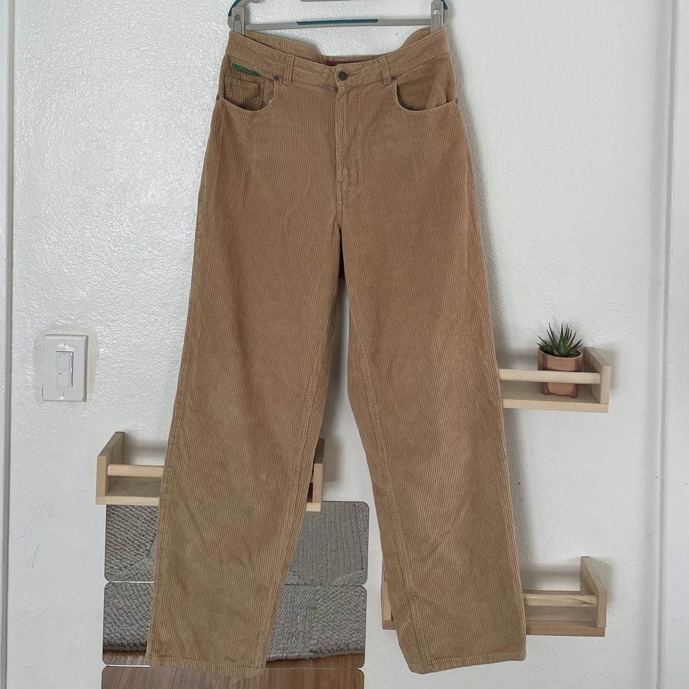 Empyre Tori Khaki Corduroy Baggy Loose Fit Skate Pants Womens Size 12